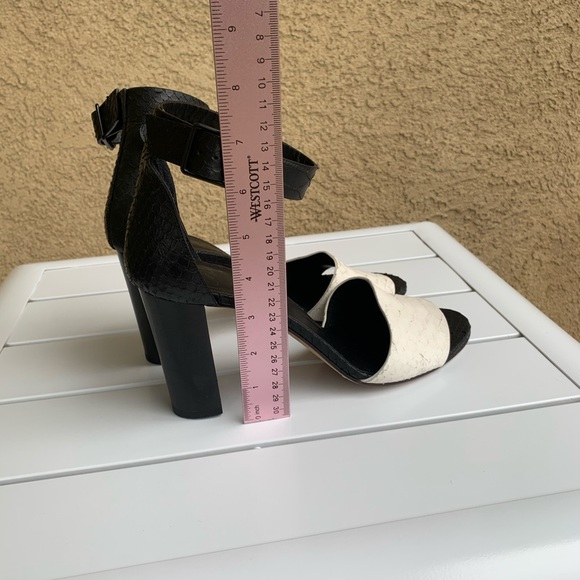 Maria Cornejo block heels leather sandals European size 41.5 - Picture 7 of 14